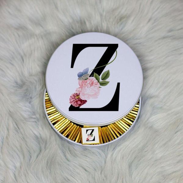 Hediyelen Z Harfi Metal Kutuda Çikolata 100 Adet - Image 1