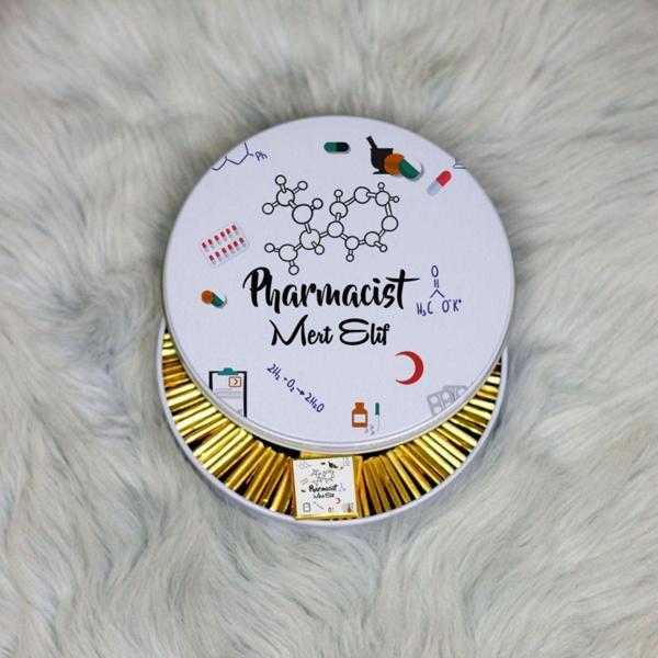 Hediyelen Pharmacist Metal Kutuda Çikolata 100 Adet - Image 1
