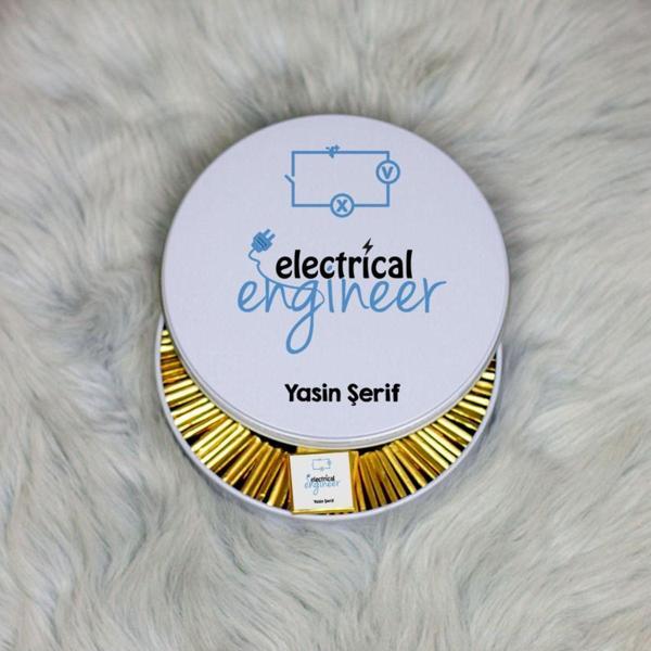 Hediyelen Electrical Engineer Metal Kutuda Çikolata 100 Adet - Image 1