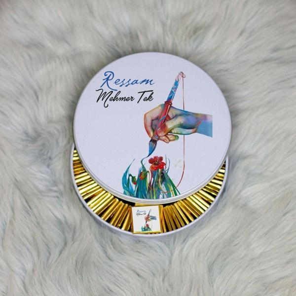 Hediyelen Ressam Metal Kutuda Çikolata 100 Adet - Image 1