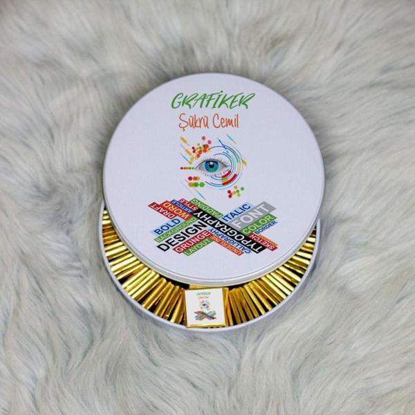 Hediyelen Grafiker Metal Kutuda Çikolata 100 Adet 002 - Image 1