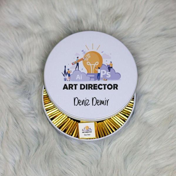 Hediyelen Art Director Metal Kutuda Çikolata 100 Adet - Image 1