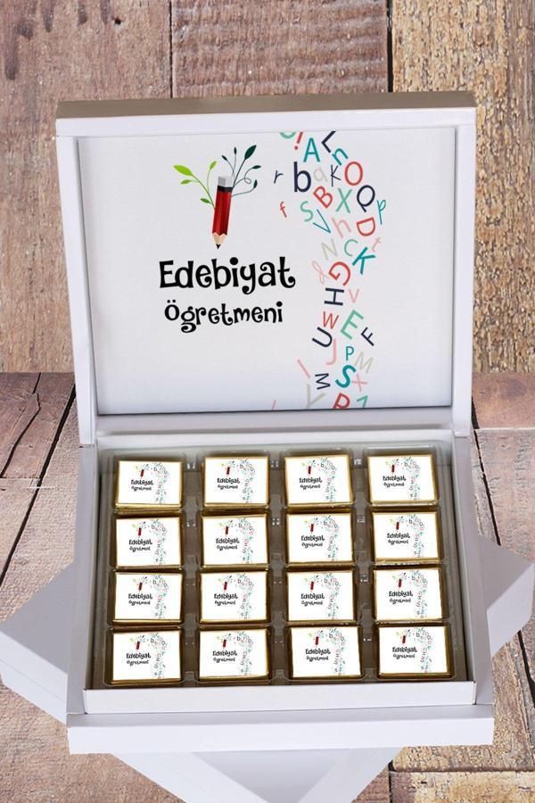 Hediyelen Edebiyat Öğretmeni Hediyelik Çikolata - Image 1