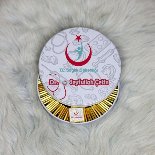 Hediyelen Doktor Metal Kutuda Çikolata 100 Adet 003 - Image 1