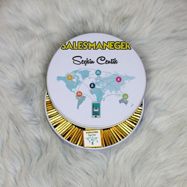 Hediyelen Sales Maneger Metal Kutuda Çikolata 100 Adet - Image 1