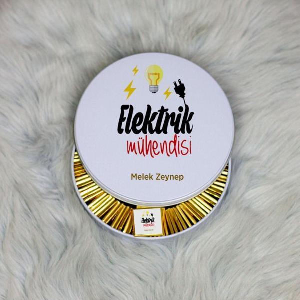 Hediyelen Elektrik Mühendisine Hediye Metal Kutuda Çikolata 100 Adet 001 - Image 1