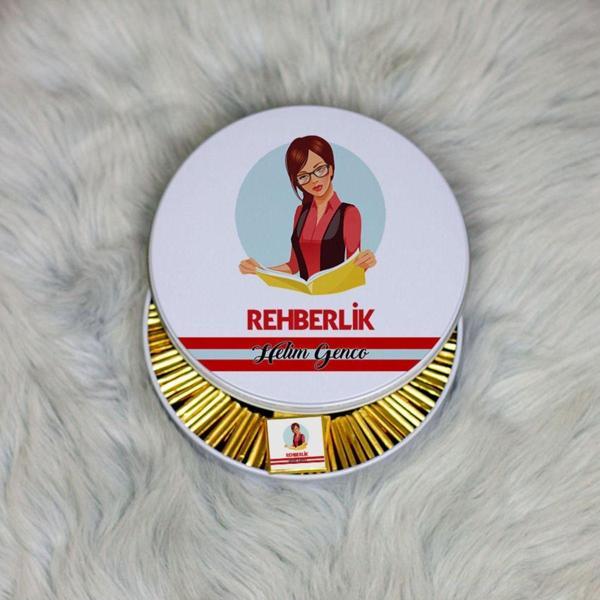 Hediyelen Rehberlik Metal Kutuda Çikolata 100 Adet - Image 1