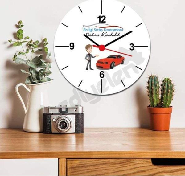 Hediyelen En İyi Satış Danışmanı Duvar Saati - Image 1