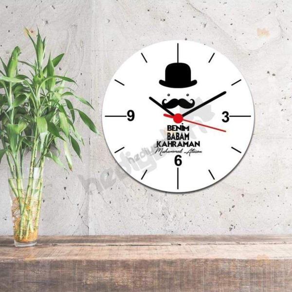 Hediyelen Benim Babam Kahraman Duvar Saati - Image 1