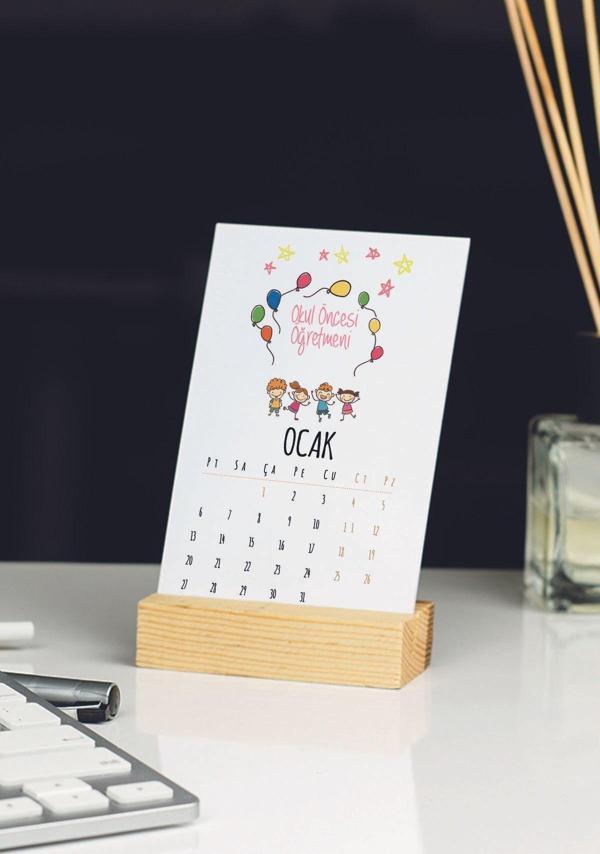 Hediyelen 2024 Okul Öncesi Öğretmeni Masa Takvimi - Image 1