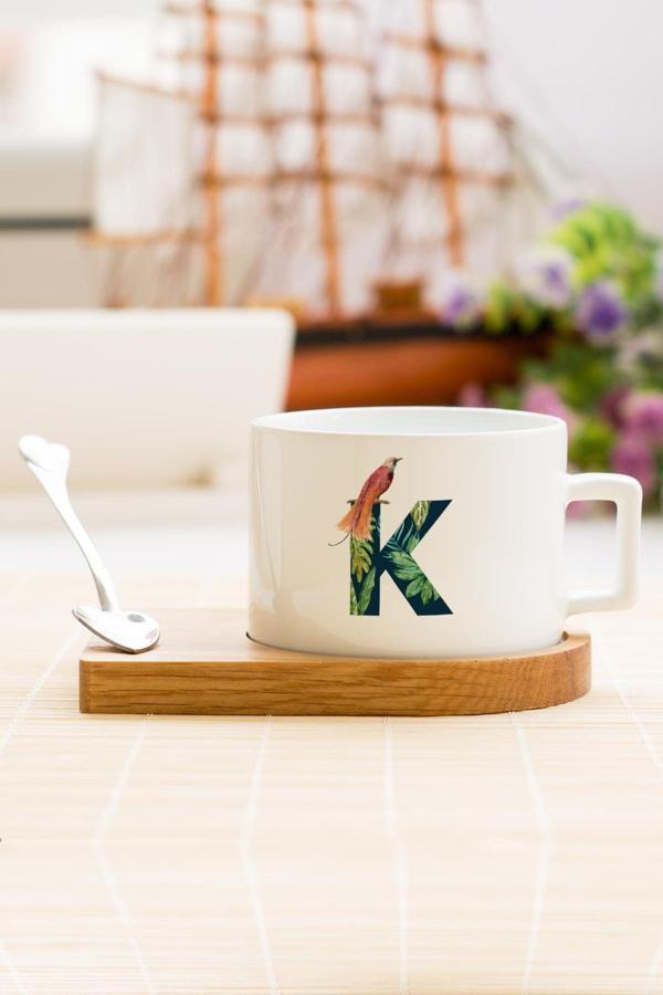 Hediyelen K Harfi Çay Kahve Fincanı - Image 1