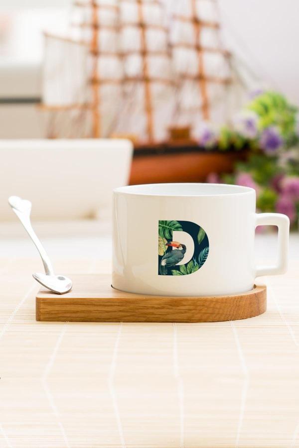 Hediyelen D Harfi Çay Kahve Fincanı - Image 1