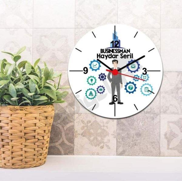 Hediyelen İş Adamı Duvar Saati - Image 1
