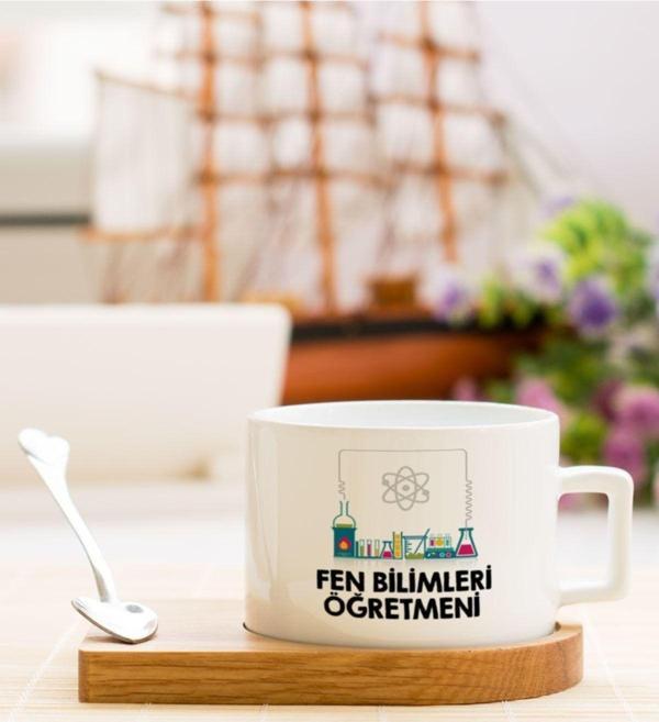 Hediyelen Fen Bilimleri Öğretmeni Çay Kahve Fincanı - Image 1