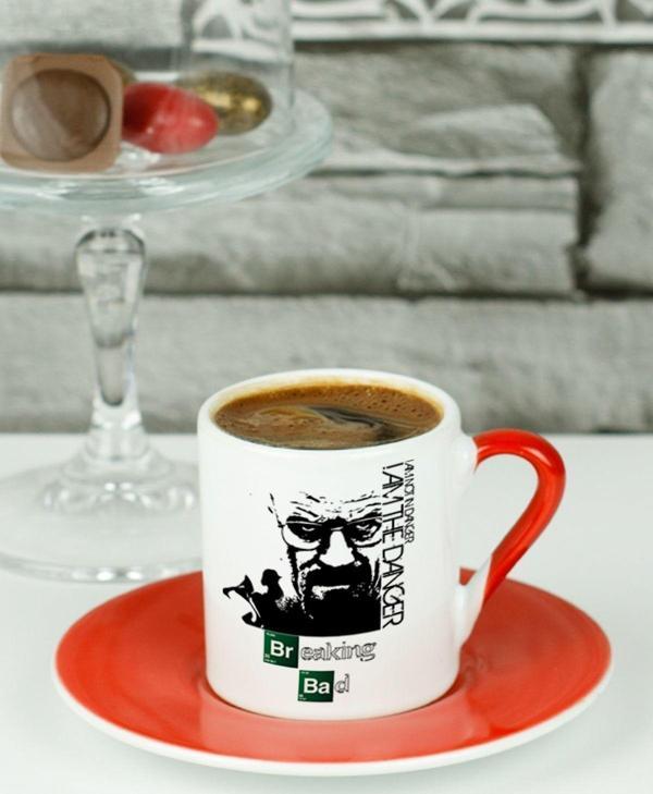 Hediyelen Breaking Bad Türk Kahvesi Fincanı Kırmızı - Image 1