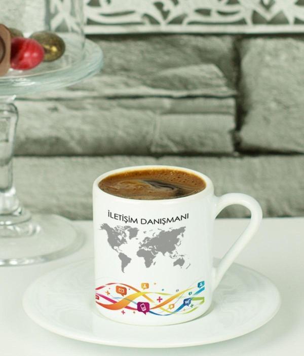 Hediyelen İletişim Danışmanı Türk Kahvesi Fincanı Beyaz - Image 1