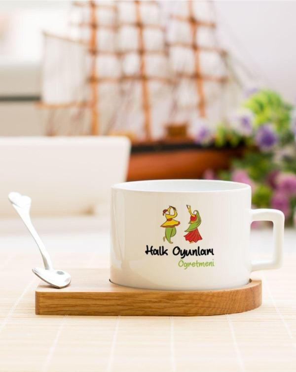 Hediyelen Halk Oyunları Öğretmeni Çay Kahve Fincanı - Image 1