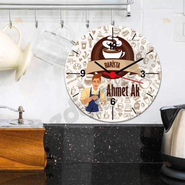 Hediyelen Barista Duvar Saati - Image 1
