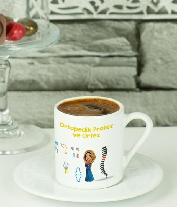 Hediyelen Ortopedik Protez Ve Ortez Türk Kahvesi Fincanı Beyaz - Image 1
