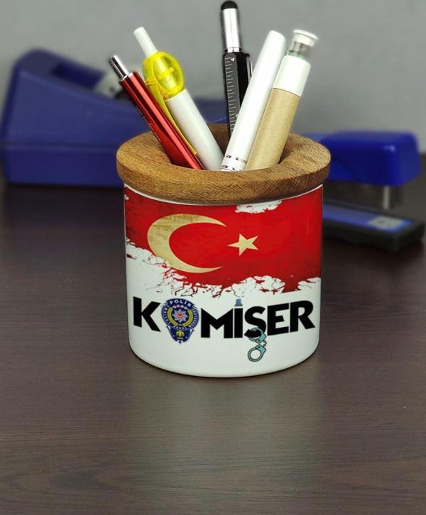 Hediyelen Komiser Seramik Kalemlik - Image 1