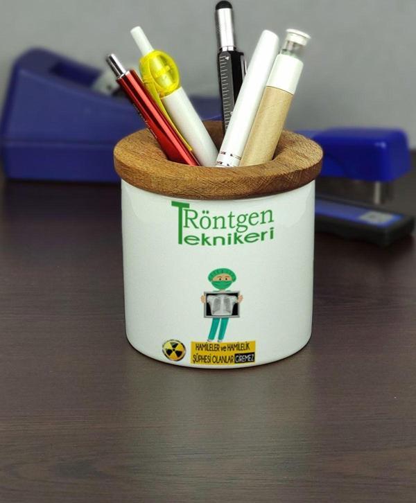 Hediyelen Röntgen Teknikeri Seramik Kalemlik - Image 1