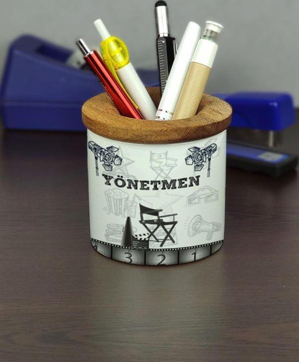 Hediyelen Yönetmen Seramik Kalemlik - Image 1