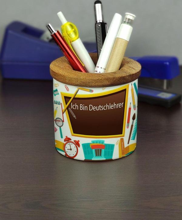 Hediyelen Ich Bin Deutschlehrer Seramik Kalemlik - Image 1