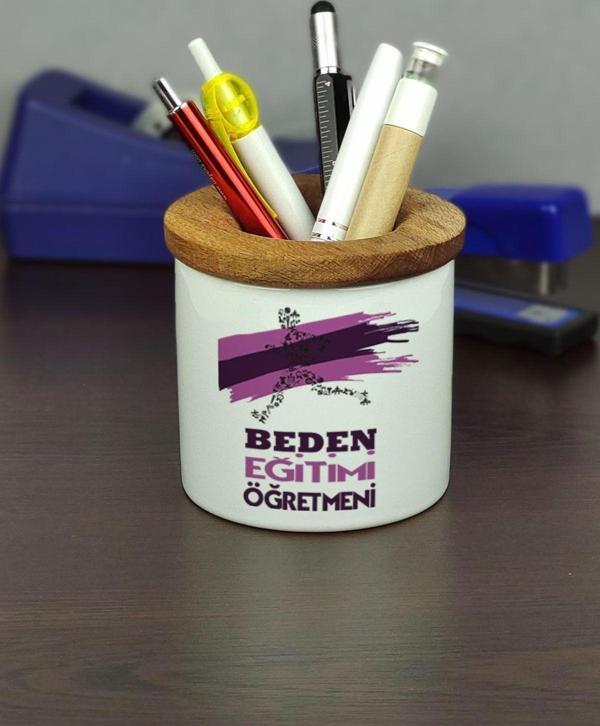 Hediyelen Beden Eğitimi Öğretmeni Seramik Kalemlik - Image 1