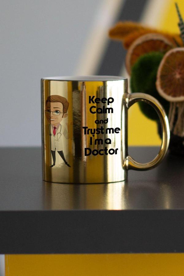 Hediyelen Doktor Gold Kupa Bardak - Image 1
