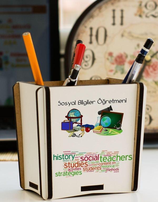 Hediyelen Sosyal Bilgiler Öğretmeni Kalemlik - Image 1