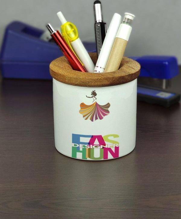 Hediyelen Fashion Designer Seramik Kalemlik - Image 1