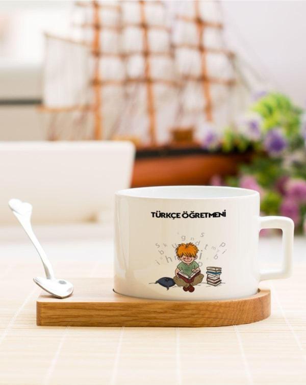 Hediyelen Türkçe Öğretmeni Çay Kahve Fincanı - Image 1