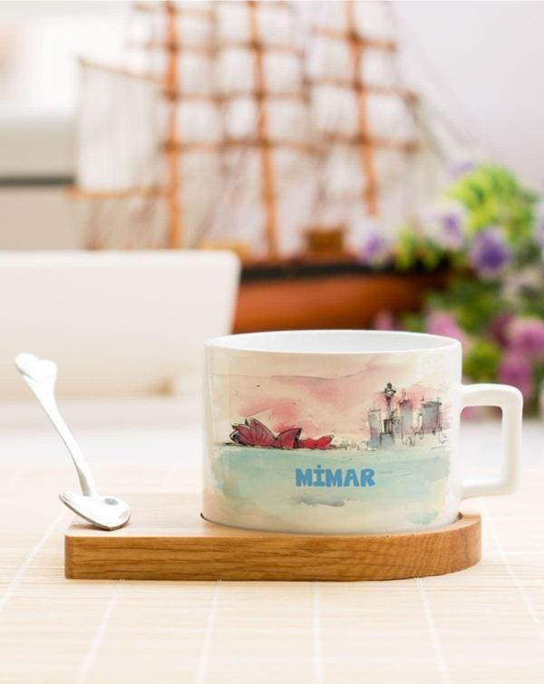 Hediyelen Mimar Çay Kahve Fincanı - Image 1