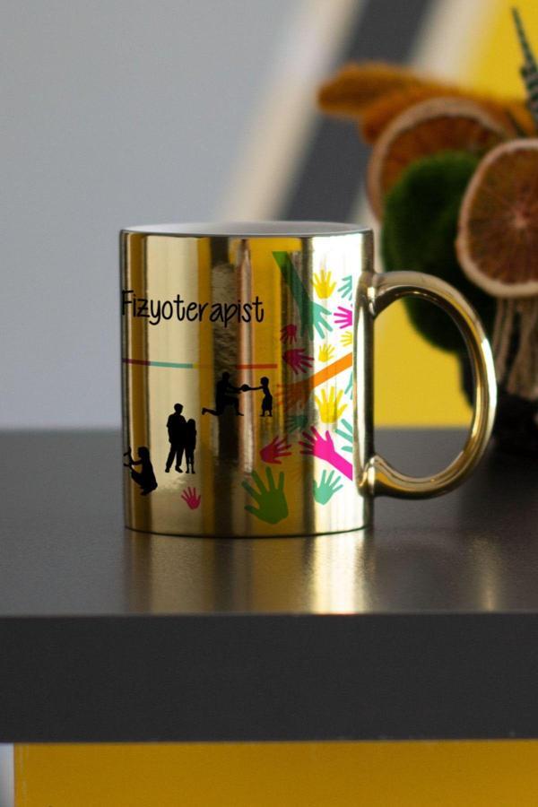 Hediyelen Fizyoterapist Gold Kupa Bardak - Image 1