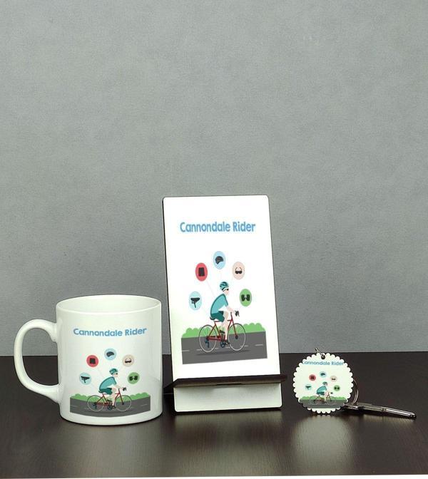 Hediyelen Cannondale Rider Üçlü Set (Kupa + Telefon Standı + Anahtarlık) - Image 1