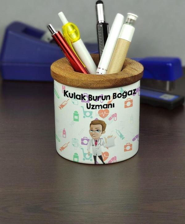 Hediyelen Kulak Burun Boğaz Uzmanı Seramik Kalemlik - Image 1