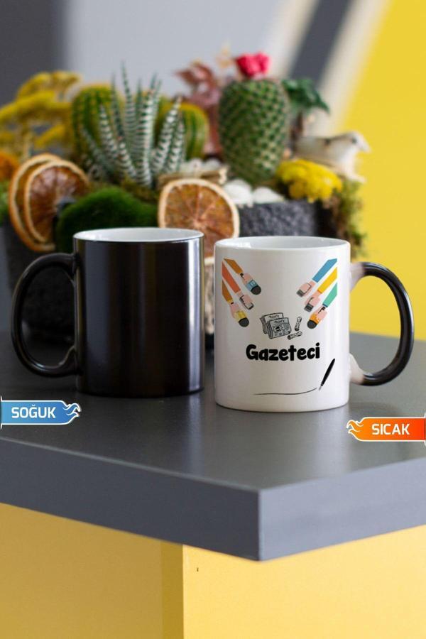 Hediyelen Gazeteci Sihirli Kupa Bardak - Image 1
