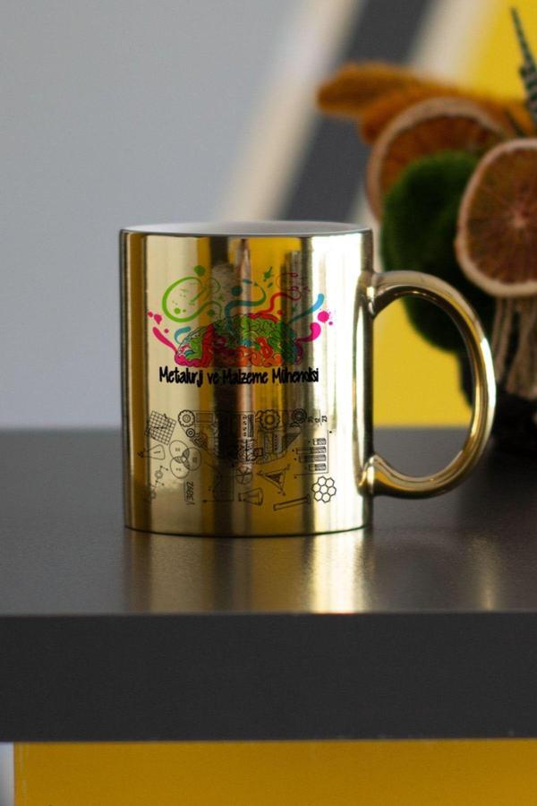 Hediyelen Metalurji Ve Malzeme Mühendisi Gold Kupa Bardak - Image 1