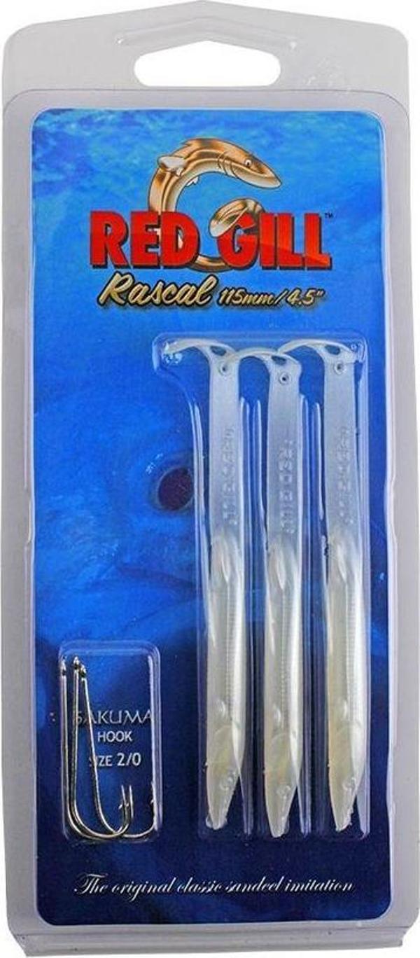 Red Gill Rascal Silikon 115 Mm 4,5" Silver Pearl - Image 1