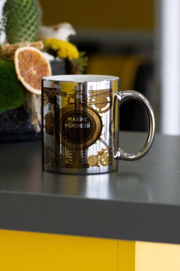 Hediyelen Makine Mühendisi Gümüş Kupa Bardak - Image 1