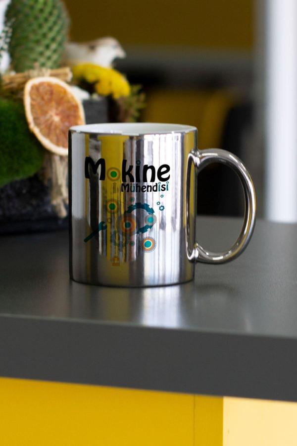 Hediyelen Makine Mühendisi Gümüş Kupa Bardak - Image 1