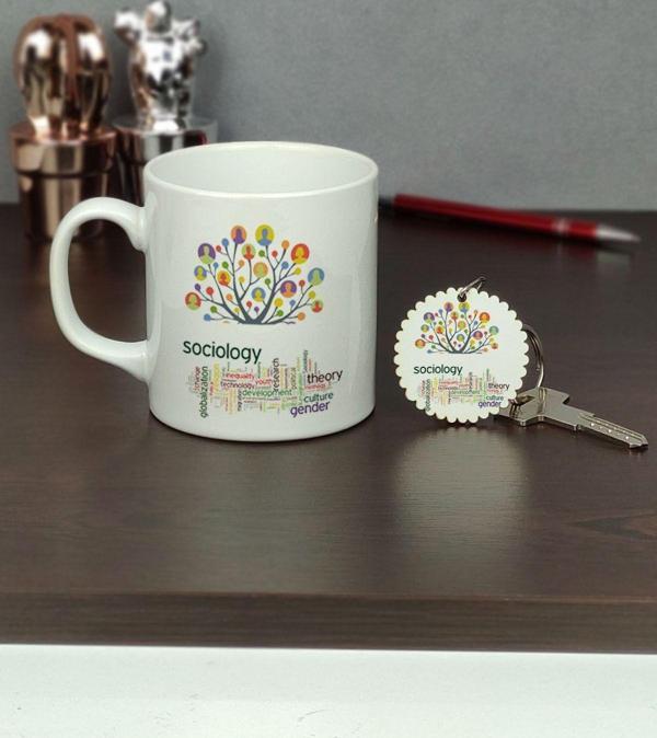 Hediyelen Sosyolog Kupa Bardak Ve Anahtarlık Set - Image 1