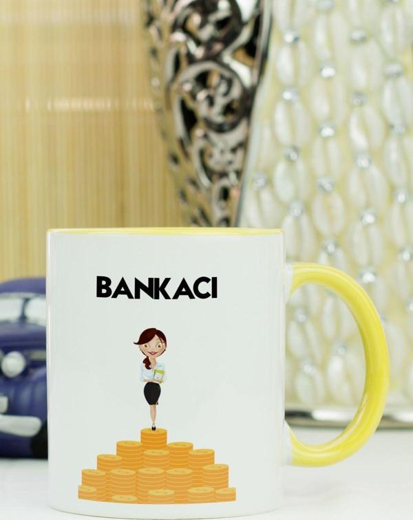 Hediyelen Bankacı Kupa Bardak Sarı - Image 1