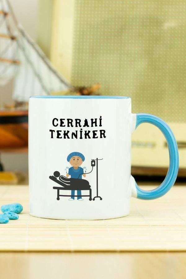 Hediyelen Cerrahi Tekniker Kupa Bardak Mavi - Image 1