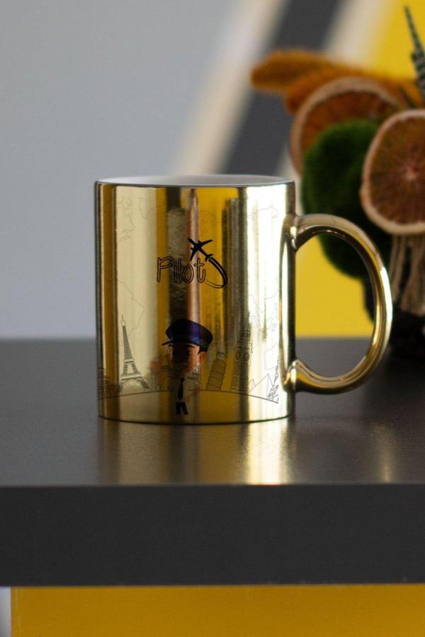 Hediyelen Pilot Gold Kupa Bardak - Image 1