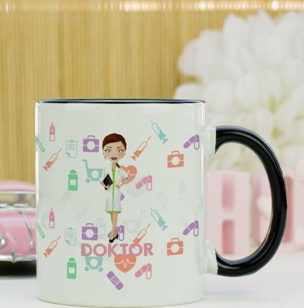 Hediyelen Doktor Kupa Bardak Siyah - Image 1