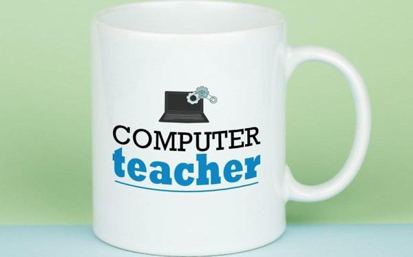 Hediyelen Computer Teacher Bilgisayar Öğretmeni Kupa Bardak - Image 1