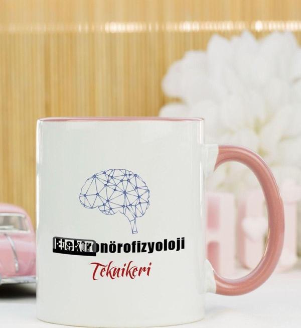 Hediyelen Elektronörofizyoloji Teknikeri Kupa Bardak Pembe - Image 1