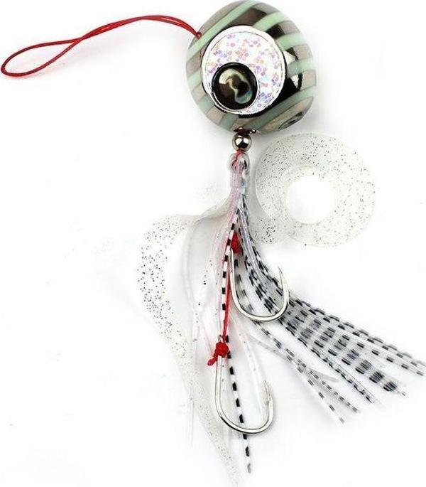 Savage Gear Cuttle Eye 100gr Silver Zebra Glow - Image 1
