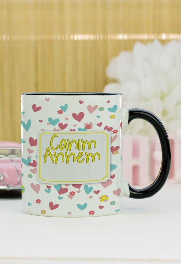 Hediyelen Canım Annem Kupa Bardak Siyah - Image 1